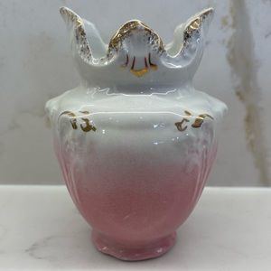 Antique Pink Ombré and Gold Royal Semi Porcelain Wood & Son England